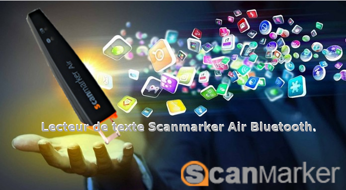 Lecteur de texte Scanmarker Air Bluetooth.